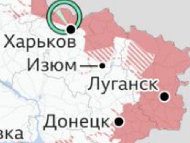 Наступление на Донбасс: войска РФ взяли под контроль город Изюм в Харьковской области
