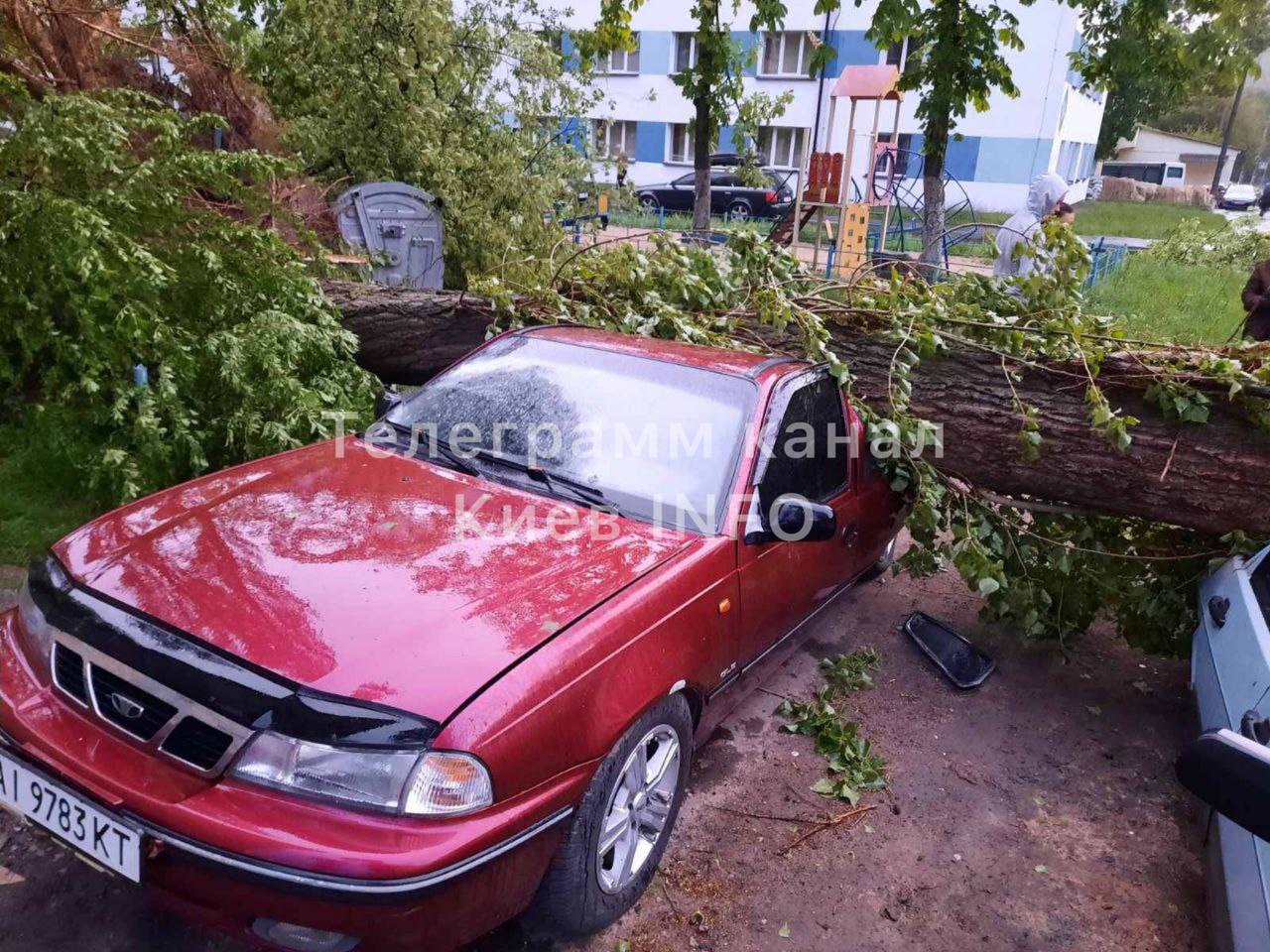 Погодный "апокалипсис" в Киеве и области: ураган срывает крыши, падают деревья, пропал свет
