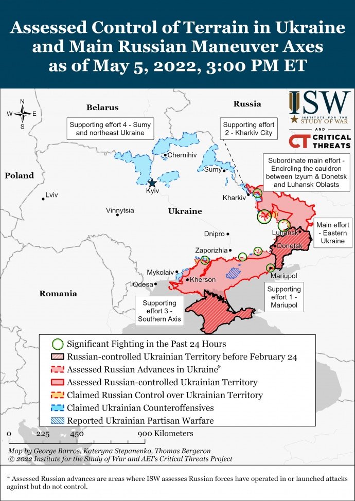 ​Эксперты из ISW озвучили пять целей РФ в Украине, одна из которых является главной