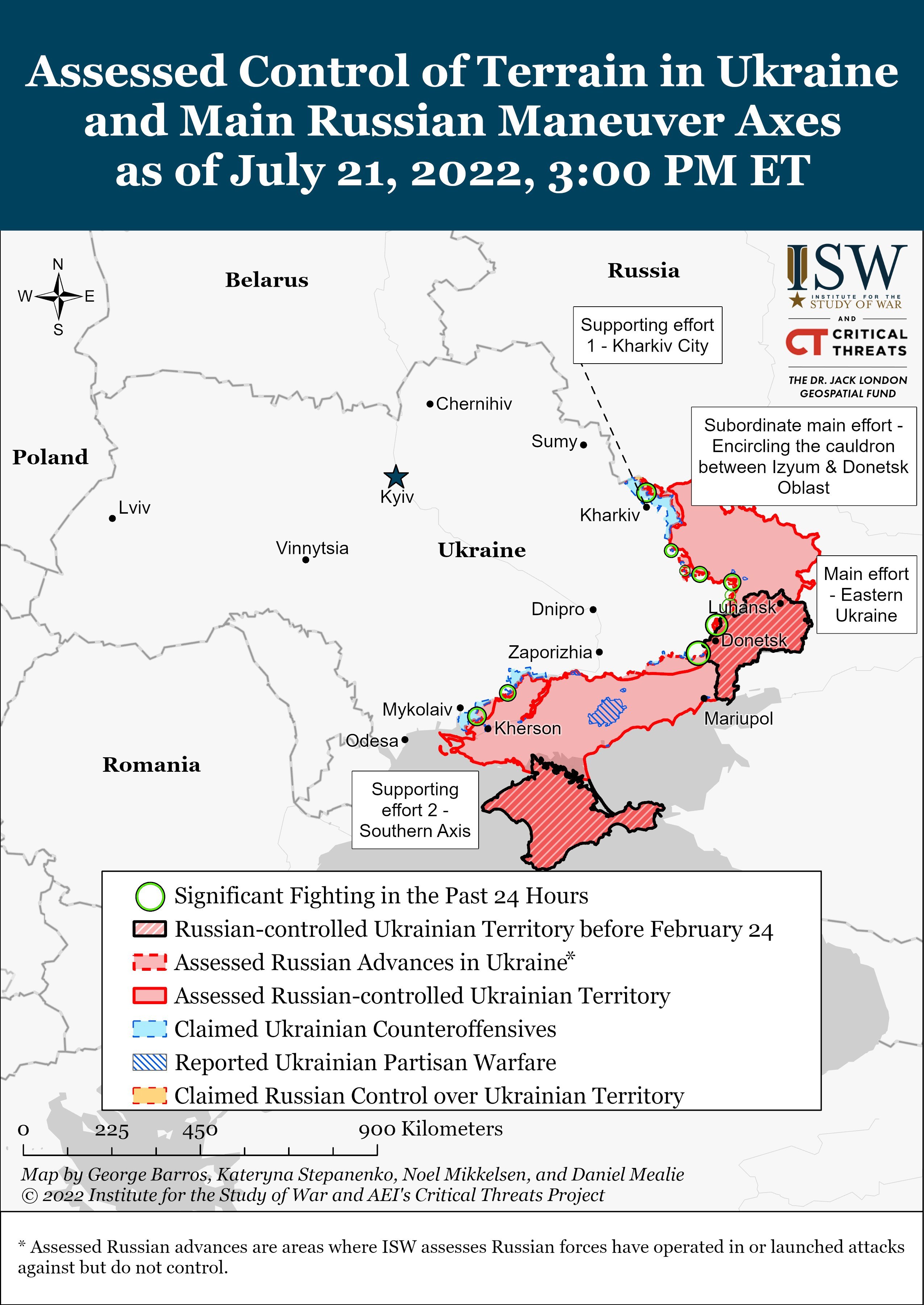 ​Эксперты из ISW озвучили причины, по которым российской армии не удастся захватить весь Донбасс
