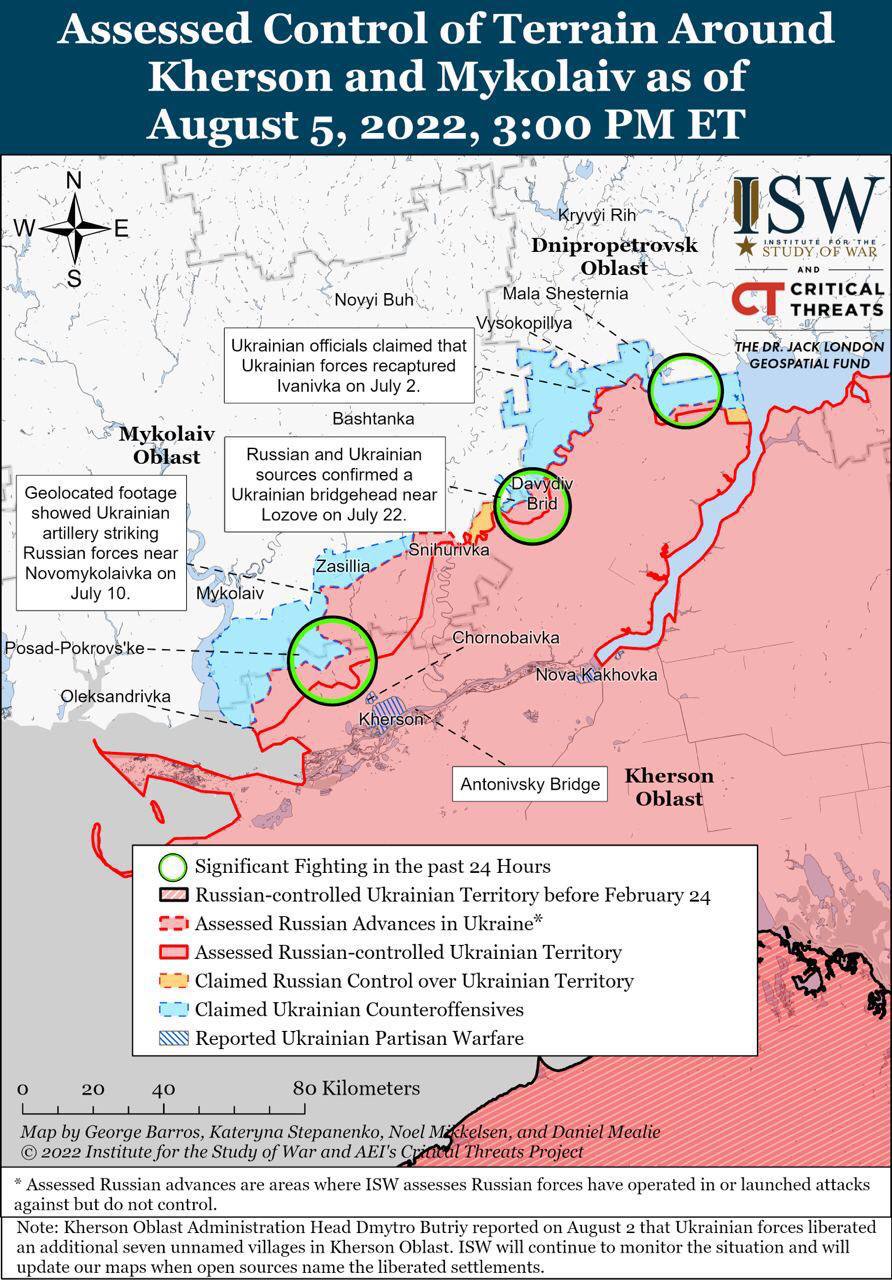 ​"Армия РФ безуспешно пытается…" - в ISW озвучили мнение и обнародовали свежую карту фронта
