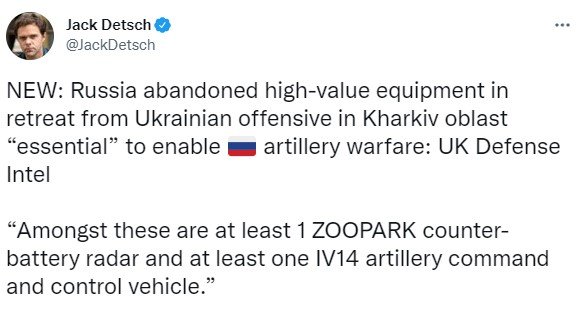ВСУ завладели ценной военной техникой РФ в ходе наступления на Харьковщине
