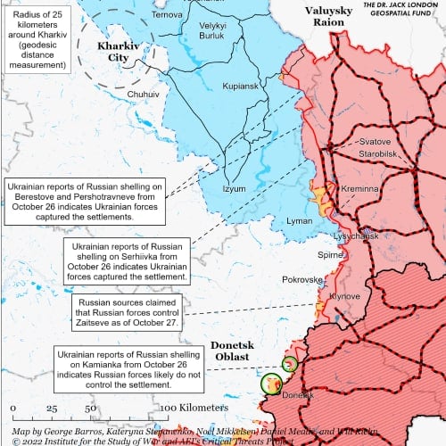 ВСУ продвигаются к Кременной и блокируют войска РФ на Херсонщине - ISW