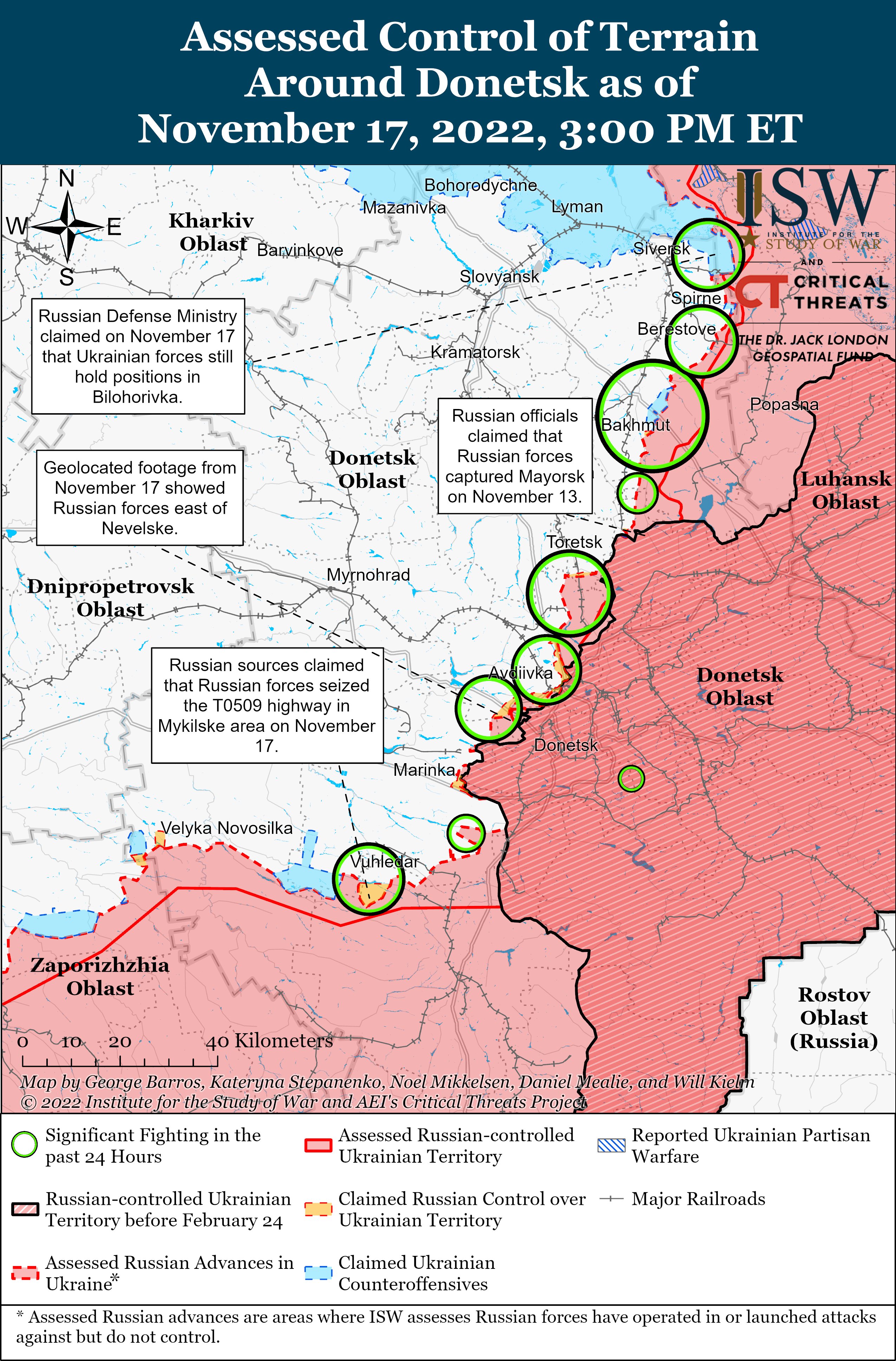 ​В ISW озвучили причину, которая не дает оккупантам возможность быстрого продвижения на Донбассе