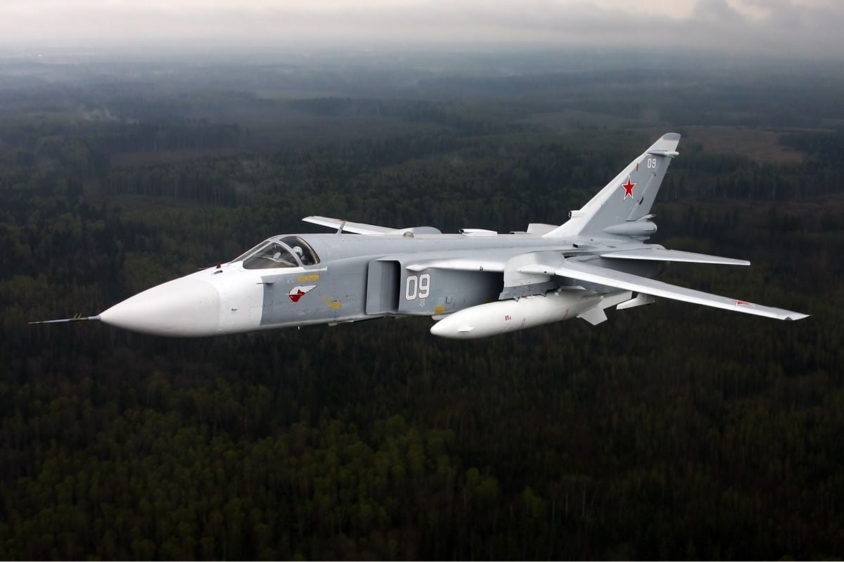 ​Минус Су-24: под Бахмутом сбит российский бомбардировщик, принадлежавший ЧВК "Вагнер"