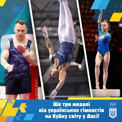 Украина взяла четыре медали на этапе Кубка мира по спортивной гимнастике