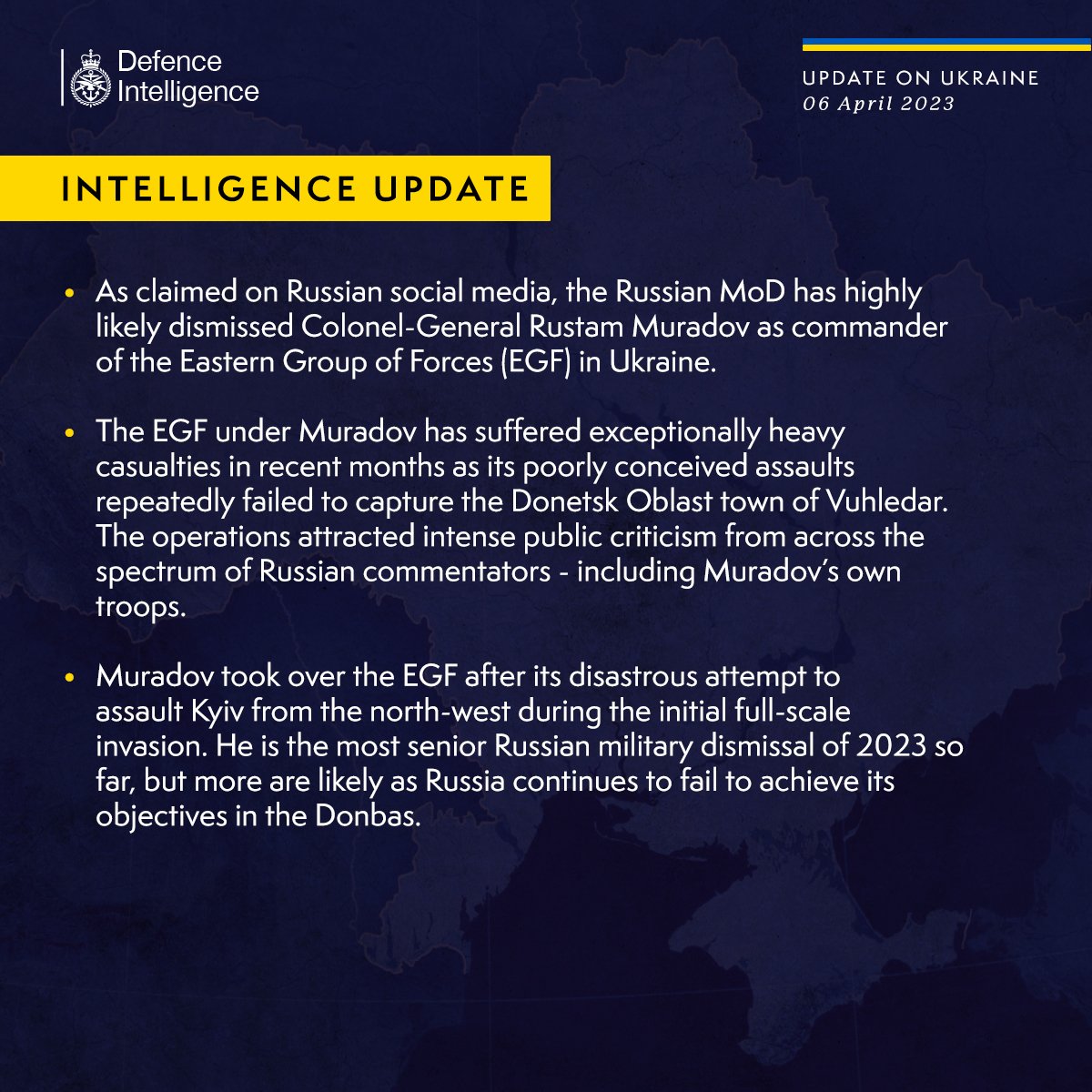 Снятие с должности Мурадова только начало: британская разведка озвучила план Кремля