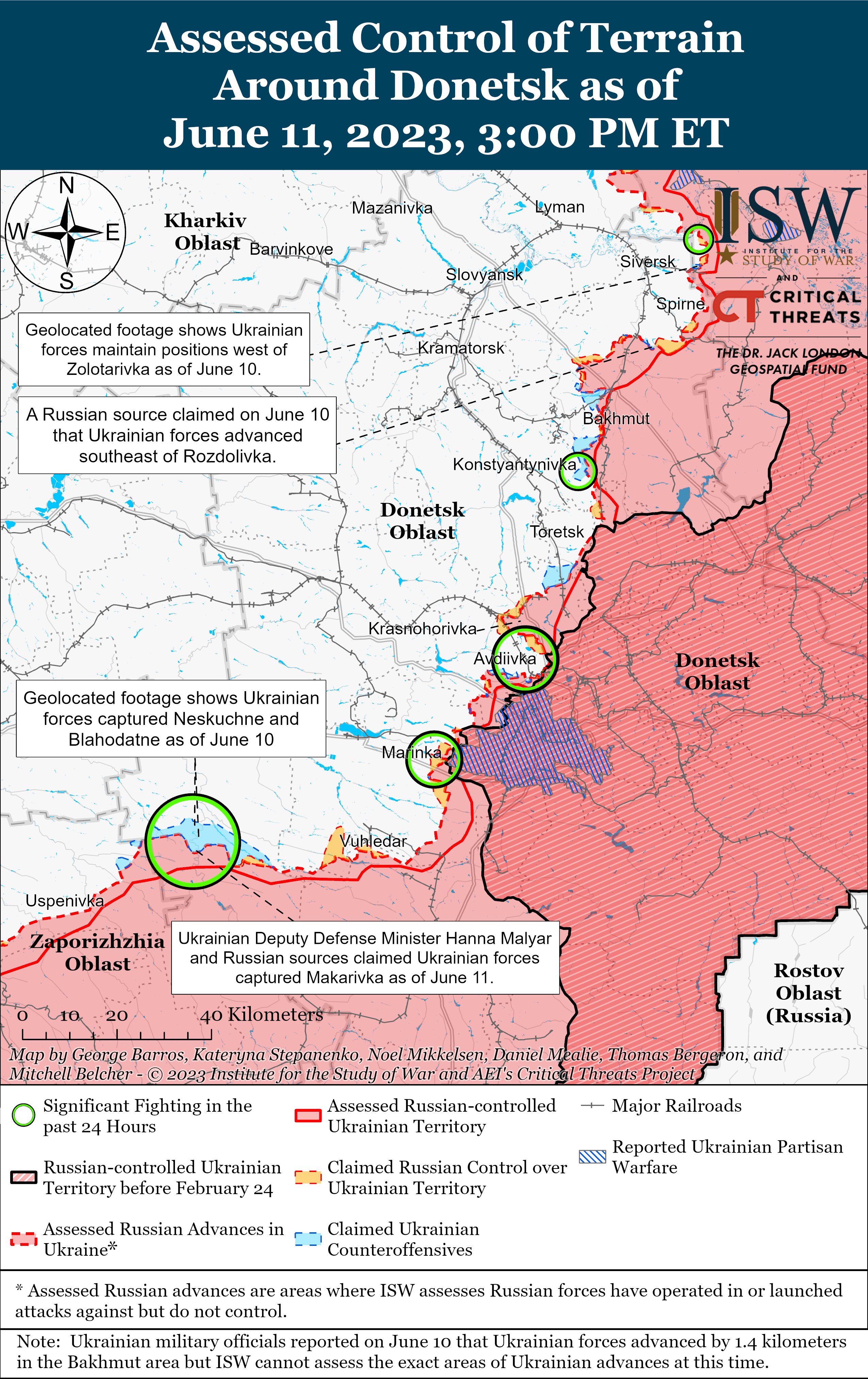 ​Армия Путина отступает и надеется на погоду: аналитики из ISW о боях на Донбассе и Запорожье