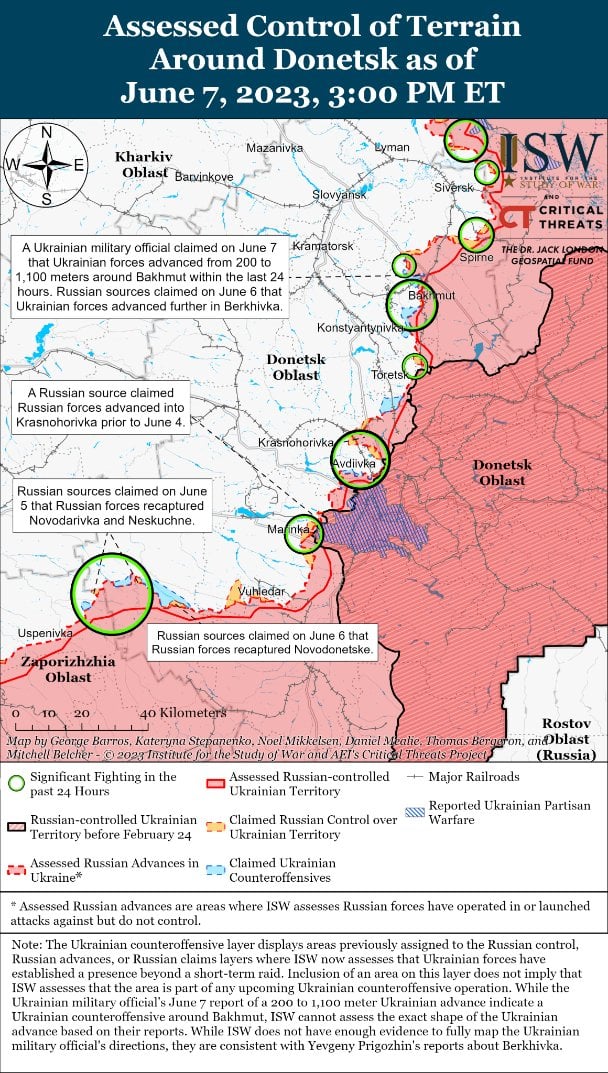 ​ВСУ ведут бой в районе Великой Новоселки, захватив тактическую высоту, – в ISW о боях на Донбассе