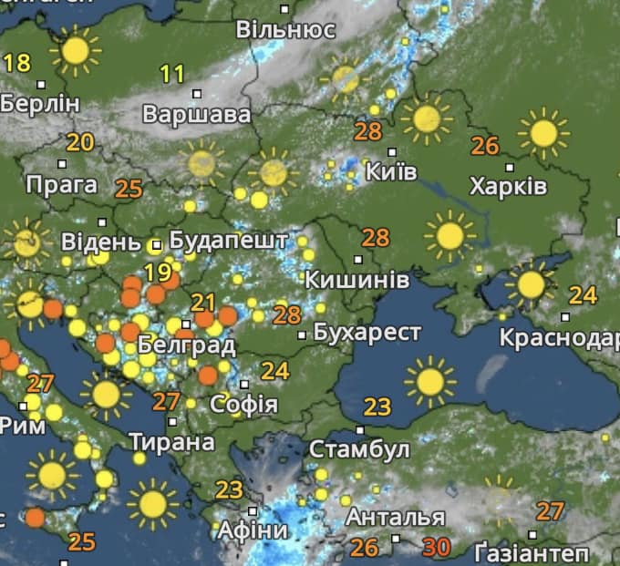 Похолодание и дожди с грозами: синоптики дали прогноз погоды в Украине на субботу