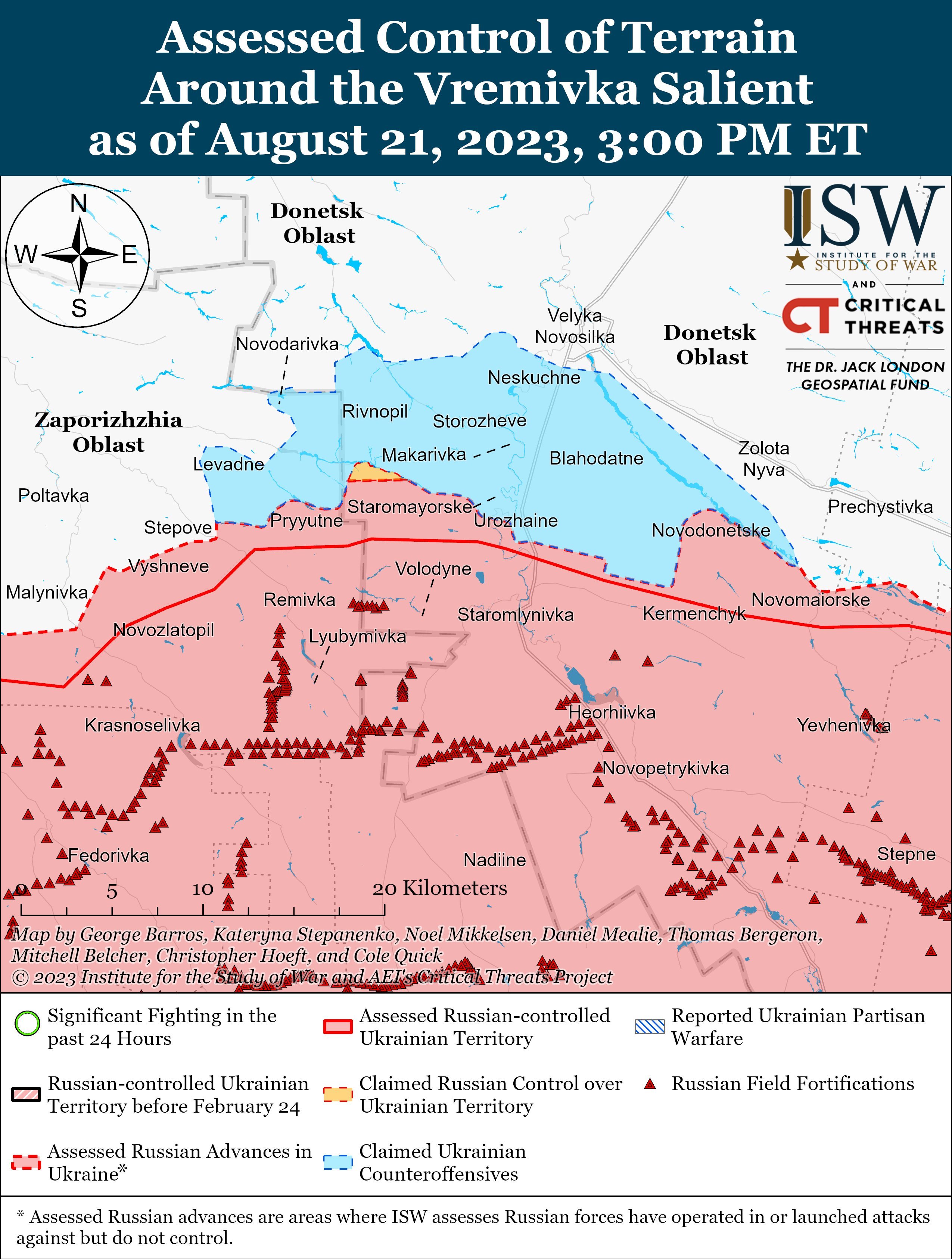 ​Почему армия Путина всеми силами держится за Работино: в ISW рассказали о тактическом значение села