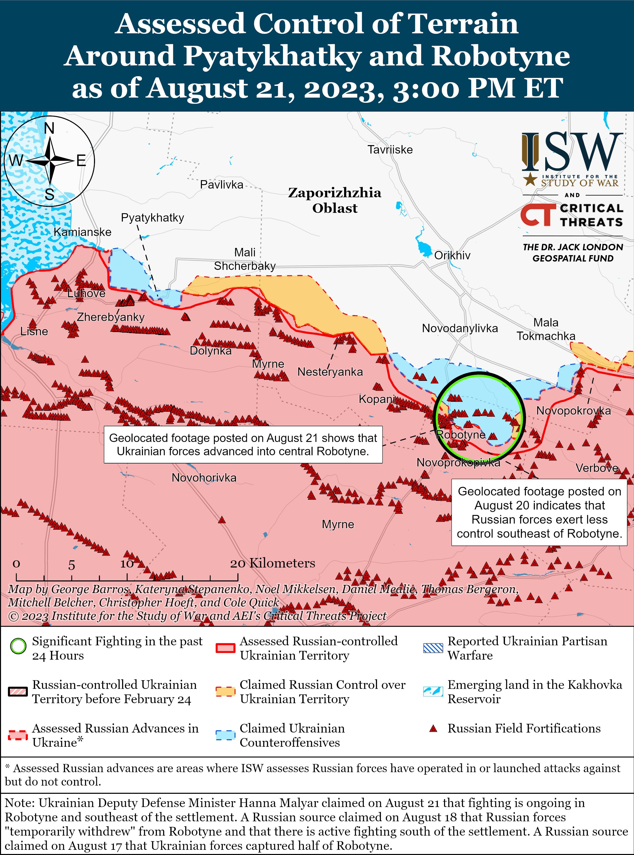 ​Почему армия Путина всеми силами держится за Работино: в ISW рассказали о тактическом значение села