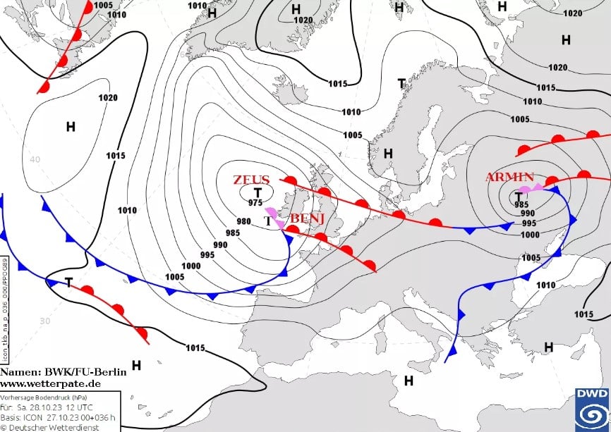 Украину накроет южный циклон Armin: какую погоду ждать в ближайшие дни