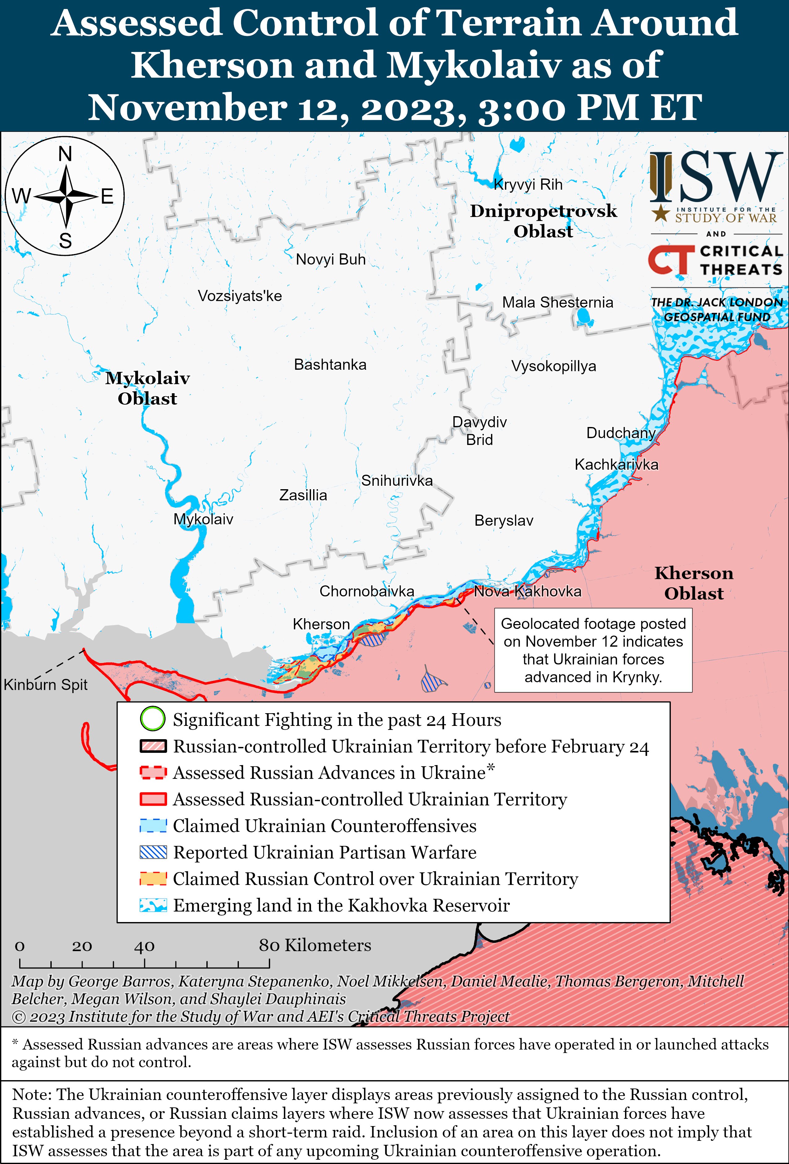 ​ВСУ готовы перерезать логистику врага на Херсонщине: в ISW озвучили детали боев за Крынки