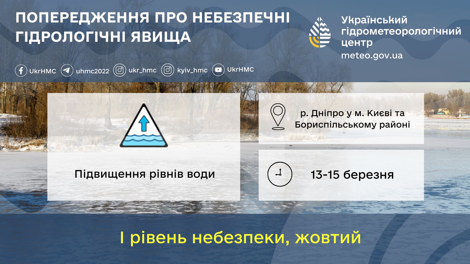 Киеву и области угрожает подтопление, из водохранилища сбрасывают воду – Укргидрометцентр