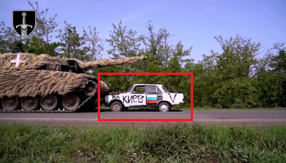 ВСУ поздравили РФ с 9 Мая, раздавив 63-тонным танком российские "Жигули": появилось видео