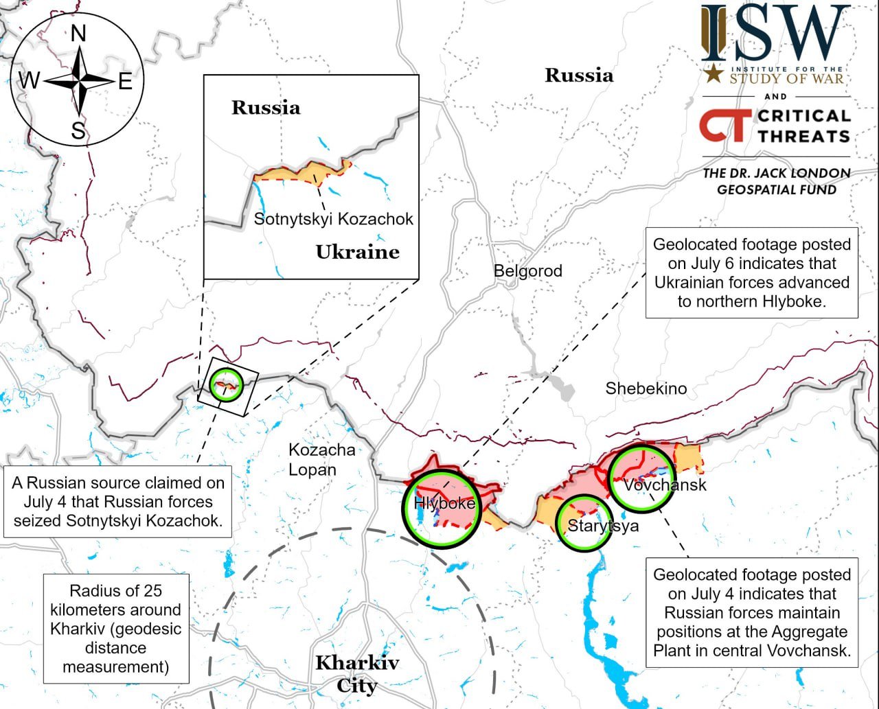 ВСУ в ходе тактических контратак продвинулись к северу от Харькова – ISW