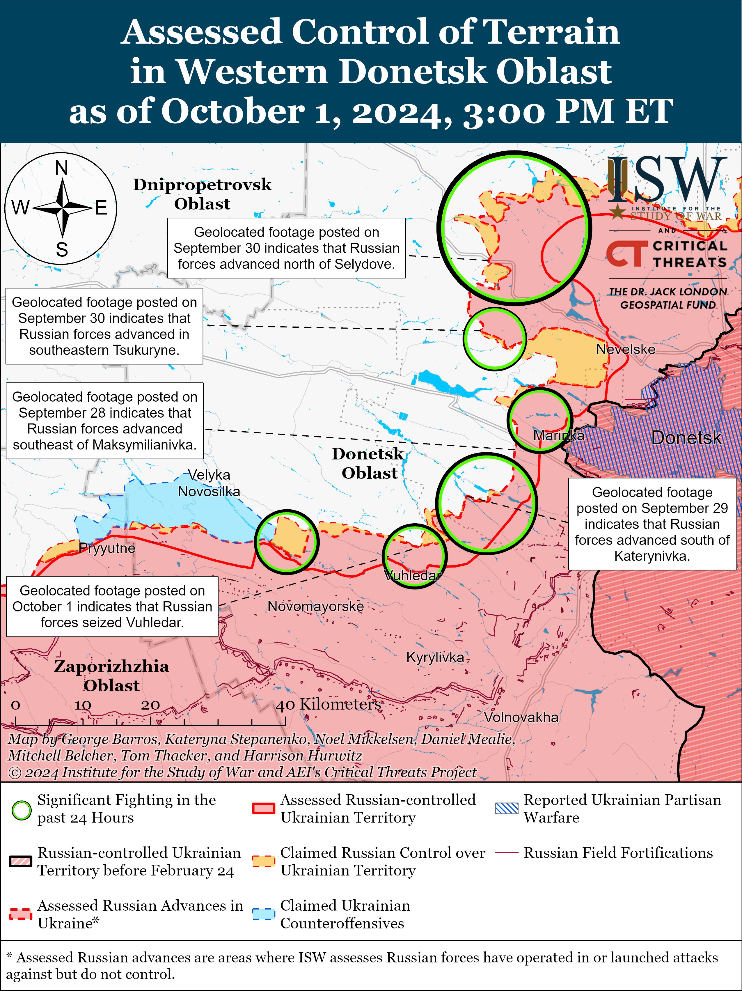 ​Продвигаться по открытой местности под прицелом ВСУ: в ISW дали прогноз по оккупации ВС РФ Угледара