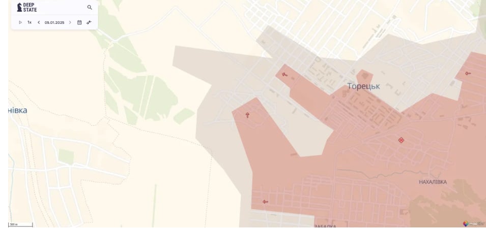 Российские захватчики продвинулись в Торецке и на других участках фронта на Донбассе – карта DeepState