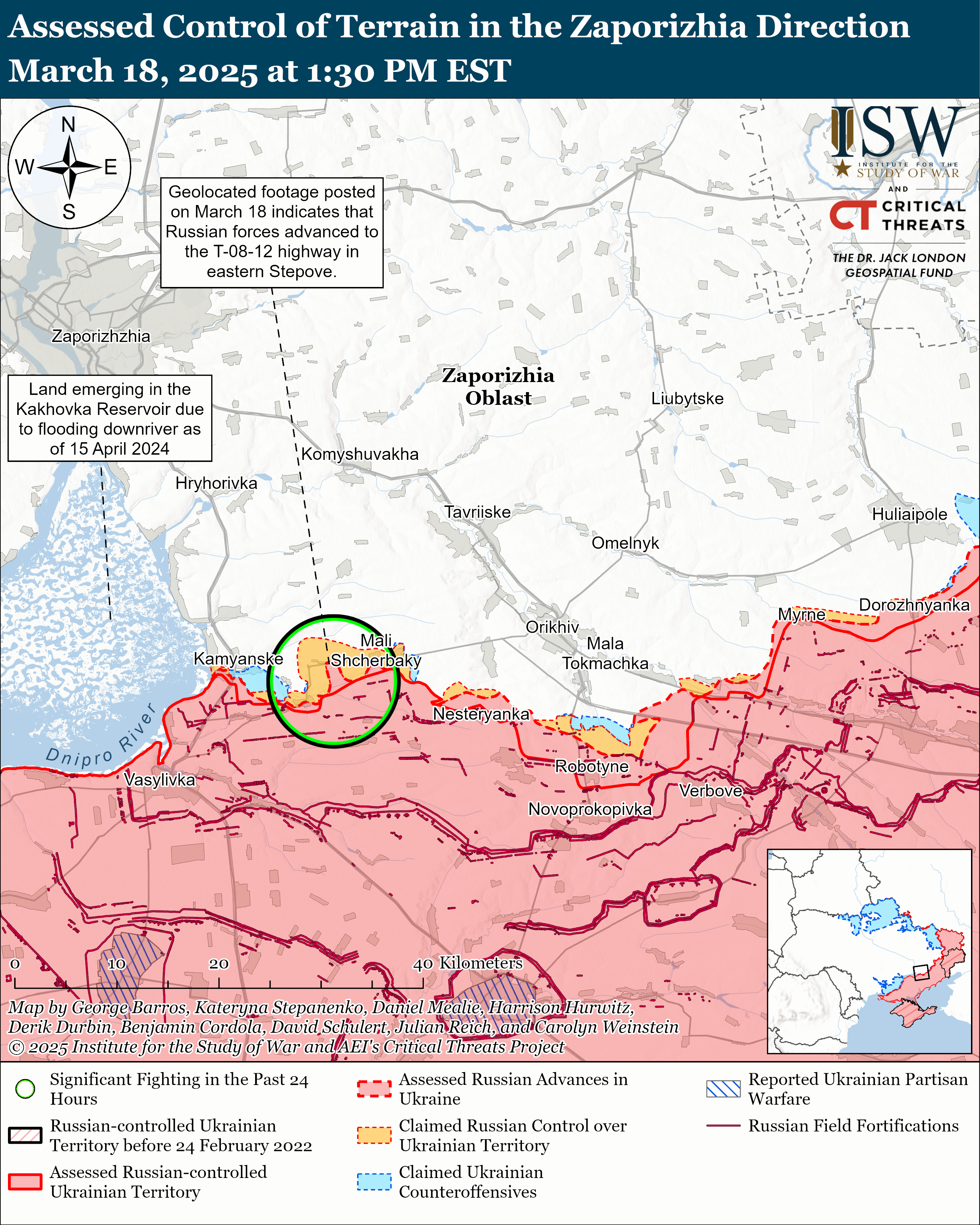 ​Армия Путина активизировалась на Запорожском направлении: в ISW озвучили главную цель оккупантов