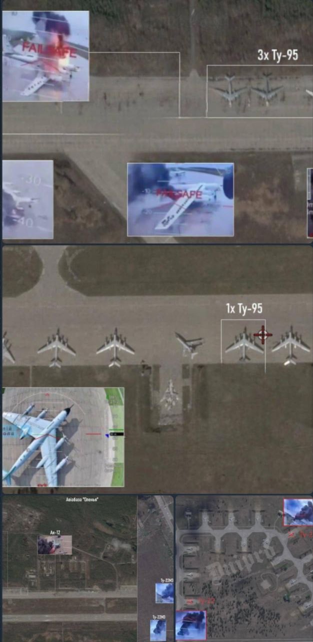 ​Уничтожены самолеты "Ту-95" и "Ту-22": появились спутниковые снимки с авиабазы Белая в РФ