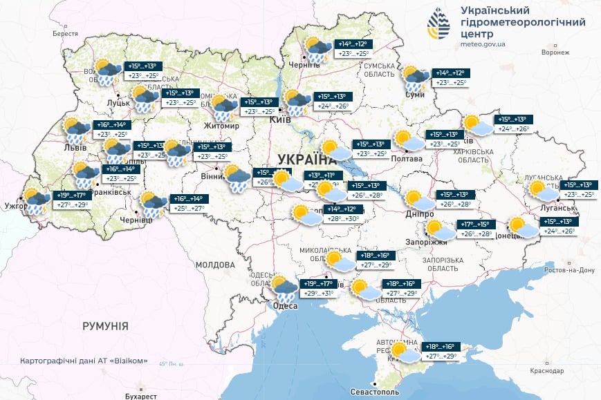 Июнь в Украине завершится прохладой и дождями: когда вернется тепло и где будет жарче всего 