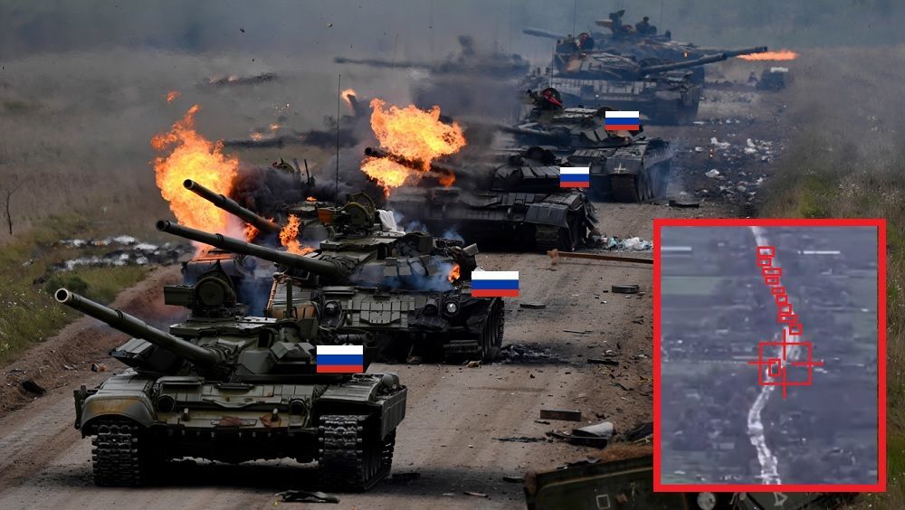 Украина разгромила армию РФ под Константиновской: ВСУ сожгли целую колонну танков