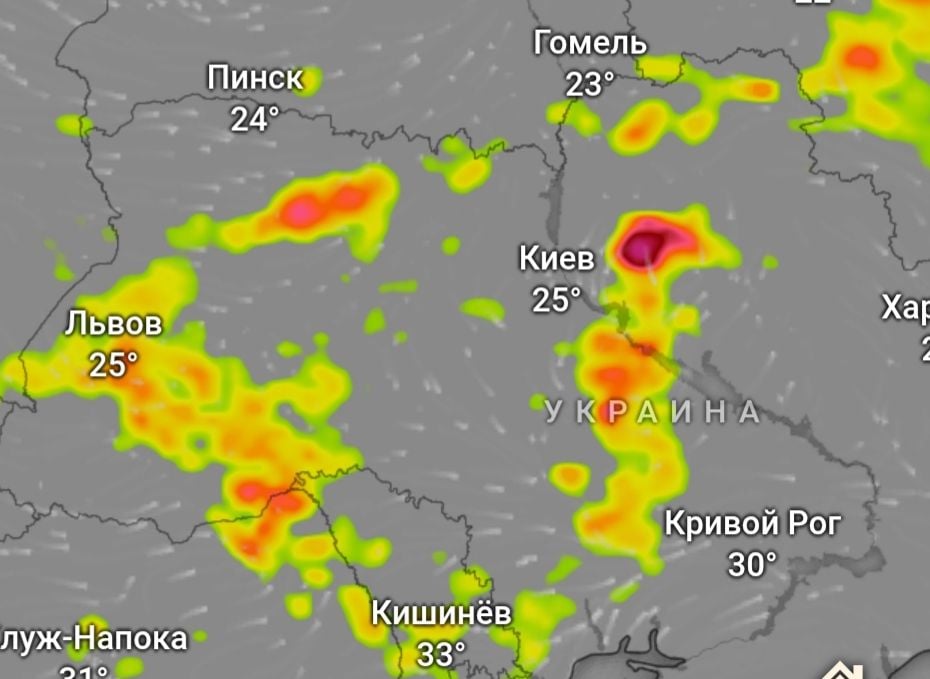 ​Сильнейшие ливни накроют часть Украины в ближайшие часы: названы области