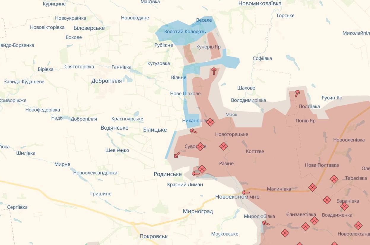 ​Успех под Покровском: ВСУ разорвали российский прорыв и взяли врага в клещи — DeepState