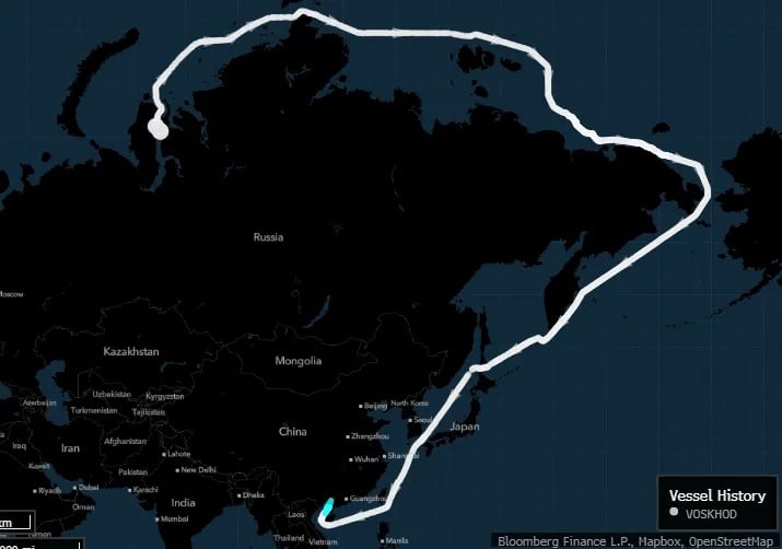Второй санкционный танкер с газом прибыл из России в Китай – Bloomberg раскрывает детали