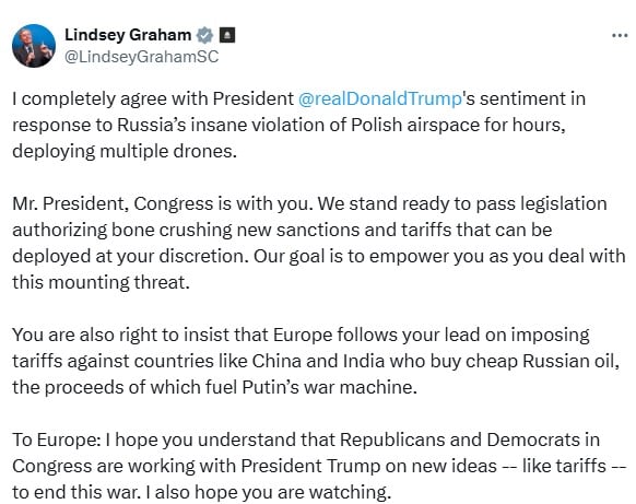 Атака РФ на Польшу: в США готовы к сокрушительным санкциям, Швеция срочно перебрасывает войска