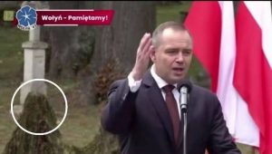 У Радружі під час вшанування жертв Волинської трагедії українські хрести накрили сіткою. Що сказав Кароль Навроцький і якою є історія села біля кордону з Україною — головні факти.