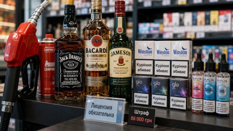 Магазин оштрафували на понад 86 тис. грн за продаж алкоголю й тютюну без ліцензій. Чек-лист для бізнесу: адреса, склад, інтернет-торгівля, доставка, РРО, чеки та чинність дозволів.