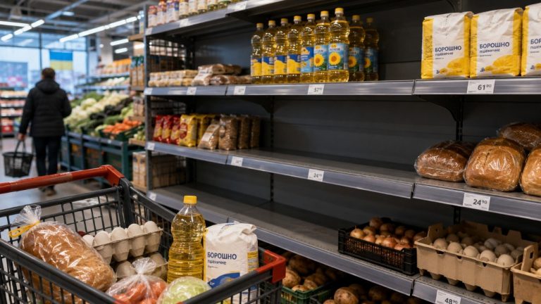 Уряд заявив, що дефіциту продуктів в Україні через удари РФ по складах немає. Тарас Висоцький пояснив, що буде з цінами, логістикою, запасами та постачанням товарів до магазинів у серпні 2026 року.