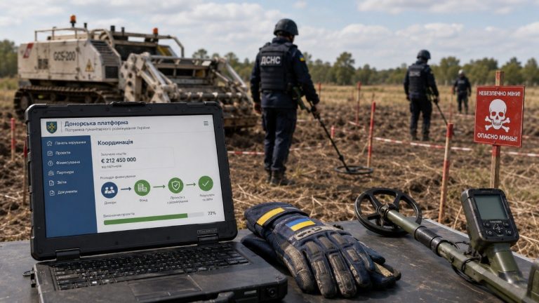 Україна створює «Донорську платформу» для фінансування гуманітарного розмінування. Система покаже потреби, проєкти й допомогу партнерів та запобігатиме дублюванню заявок державних органів.