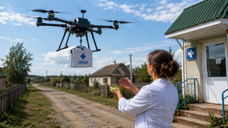 Ліки почали доставляти дронами в Україні: 60 тисяч упаковок «Доступних ліків» уже доправили у двох областях. Як працює система, кому вона потрібна та де її планують масштабувати вже найближчим часом.