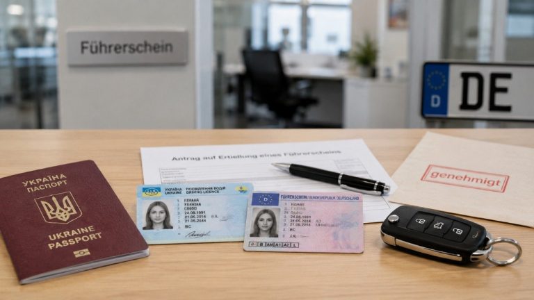 Обмін українського посвідчення водія в Німеччині без екзамену у 2026 році: хто може подати заяву, які документи потрібні, скільки коштує процедура, строки оформлення та чи доступна вона онлайн у ФРН.