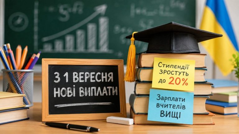 З 1 вересня 2026 року педагогам підвищать посадові оклади ще на 20%, студентам удвічі збільшать стипендії, а близько 3 млн школярів отримають безоплатне гаряче харчування по всій Україні. Усі деталі.
