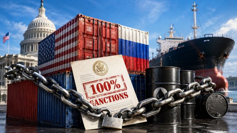 Сенат США схвалив санкції проти Росії 86 голосами проти 11. Закон передбачає нові обмеження, тарифи до 100% для великих покупців російської енергії та тепер переходить до Палати представників у США.