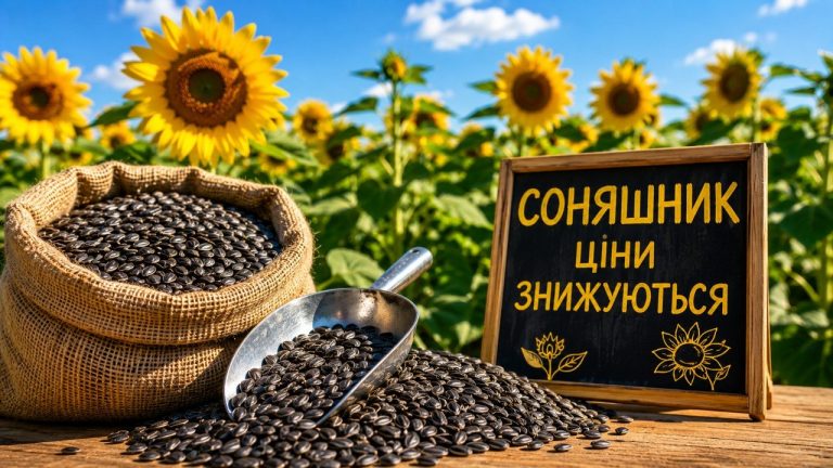 Ціни на соняшник в Україні різко знизилися у серпні 2026 року. Скільки платять за тонну Kernel та інші покупці, актуальні закупівельні ціни, умови приймання і ситуація на ринку.