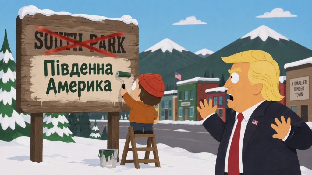 «Південний парк» перейменували на «Південну Америку»: творці висміяли Трампа, Apple і Google. Що відомо про жарт, прем’єру 29-го сезону, Comedy Central, Paramount+ та реакцію навколо шоу.