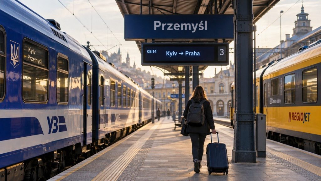 Київ — Прага поїздом у 2026 році: перевірений маршрут через Перемишль, IC 114 Cracovia та RegioJet, актуальний розклад, квитки, ціни й офіційні сервіси бронювання для поїздки до Чехії без помилок ЄС.
