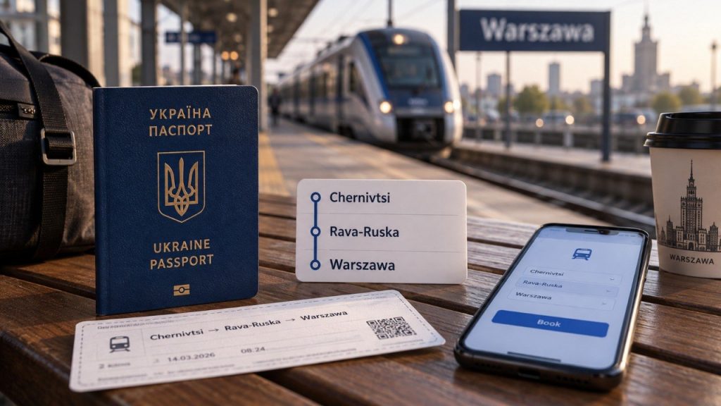 Як доїхати потягом Чернівці — Варшава у 2026 році: офіційний маршрут через Раву-Руську, розклад поїздів №866 і №766, пересадка, час прибуття до Варшави та де купити квитки.