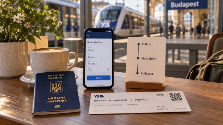 Полтава — Будапешт потягом у 2026 році: маршрут через Мукачево, поїзд №129, Latorca IC, розклад, ціни START Europa, пересадка в Чопі та актуальні зміни руху за офіційними даними УЗ і MÁV на вересень.