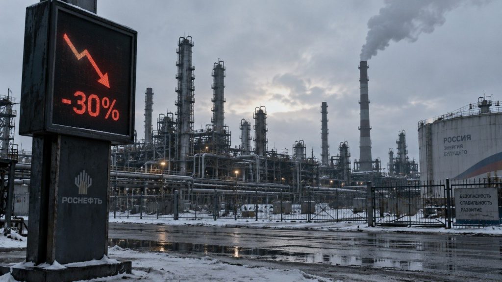 Дефіцит бензину в Росії перевищив 30%, а переробка нафти впала до 3,8 млн барелів на добу. Великі НПЗ скорочують роботу після ударів, посилюючи проблеми з пальним у регіонах РФ у вересні 2026 року.