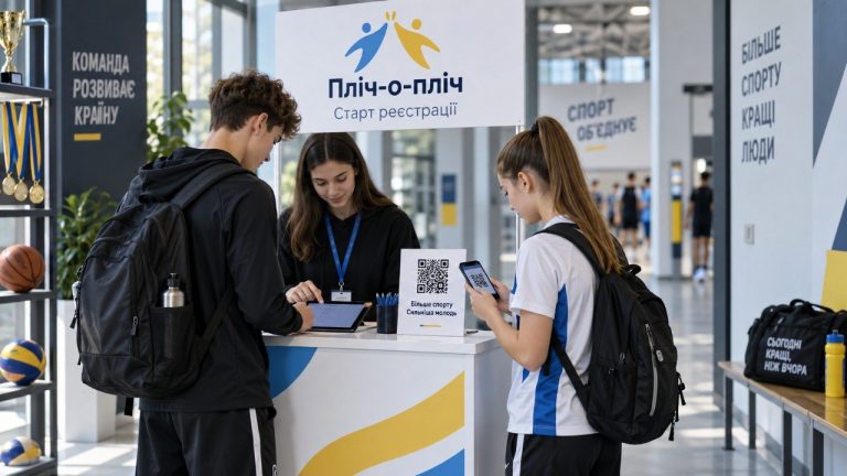 В Україні стартувала реєстрація на ліги «Пліч-о-пліч» 2026/2027. Заявки приймають до 15 листопада. Розповідаємо про види спорту, вікові категорії та правила участі команд у змаганнях.