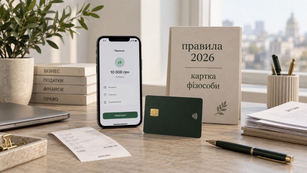 Чи може ФОП приймати оплату на особисту картку у 2026 році: вимоги НБУ до рахунків, правила обліку доходу, переказ грошей собі та поповнення підприємницького рахунку власними коштами.