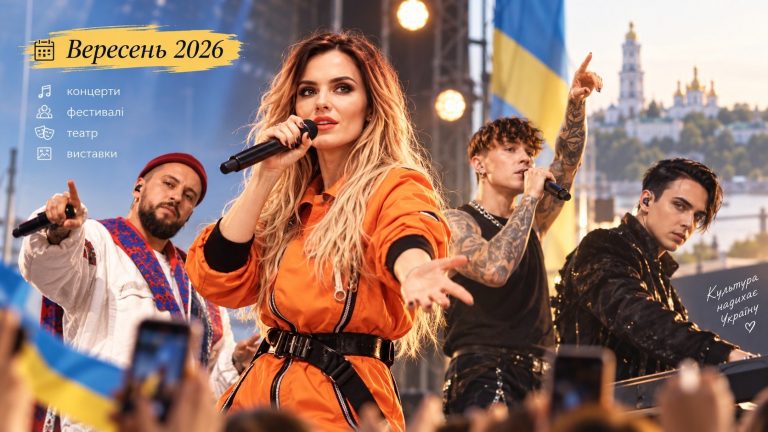Культурні події вересня 2026 у Києві, Львові й Одесі: 15 фестивалів, концертів та виставок із датами, локаціями, цінами й деталями для планування осінніх вихідних.