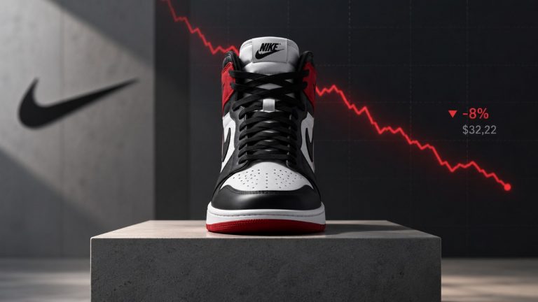Акції Nike впали до $32,22 — мінімуму приблизно за 12 років. Компанія скорочує витрати, втрачає продажі в Китаї та готується пояснити інвесторам план відновлення бізнесу в листопаді.