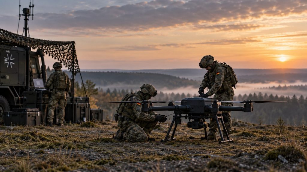Німеччина у 2027 році створить перший дроновий полк Бундесверу. Підрозділ об’єднає ударні БпЛА, РЕБ, протидію дронам і наземні роботизовані системи, спираючись на досвід України.